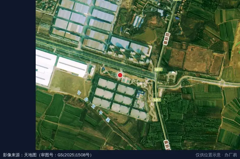 襄梦智能制造产业园卫星位置示意图
