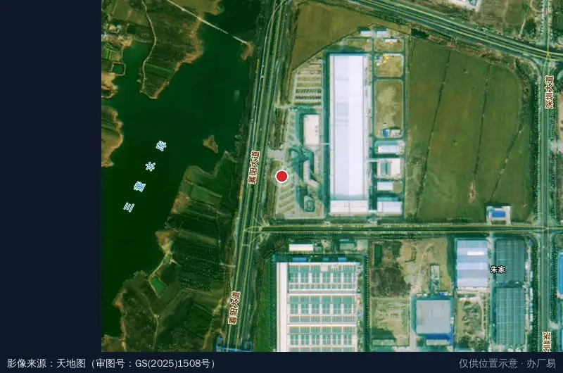 骆驼低碳产业园卫星位置示意图