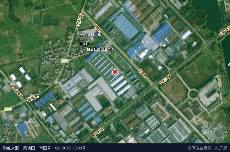 宜城天舒纺织科技园卫星位置示意图