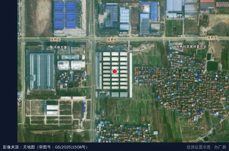 襄阳三川众创城智慧园区(建设中)卫星位置示意图