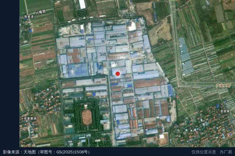 梁坡工业园卫星位置示意图