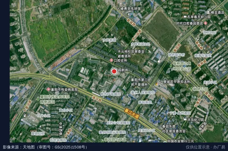 汉江创投产业园卫星位置示意图