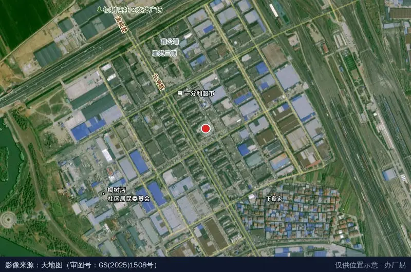 襄阳光彩工业园2期卫星位置示意图