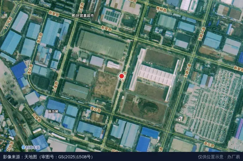 襄阳军民结合产业园卫星位置示意图