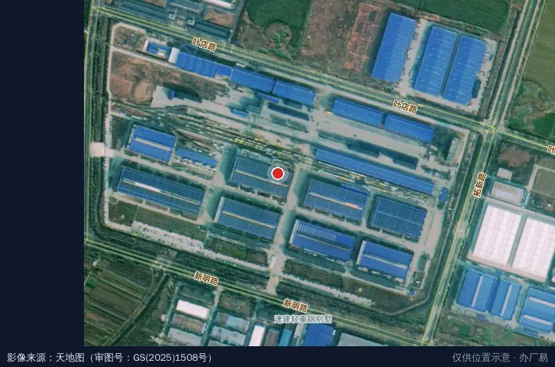 金鹰工业园(新明路)卫星位置示意图