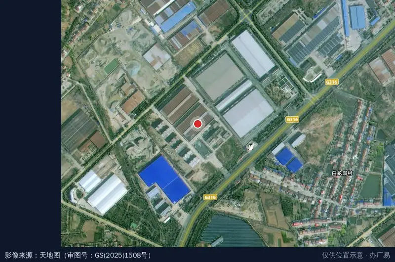 谷城国际汽车物流城卫星位置示意图