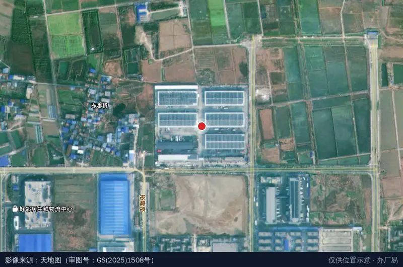 襄阳传化公路港卫星位置示意图
