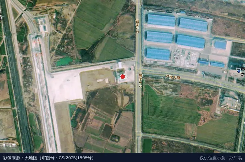 襄阳铁路物流基地卫星位置示意图
