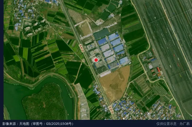 义城台商物流产业园卫星位置示意图