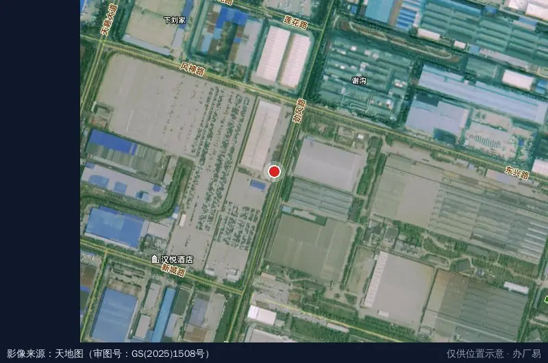襄阳风神物流保税中心卫星位置示意图