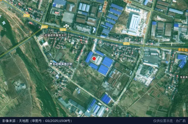 维山产业园卫星位置示意图