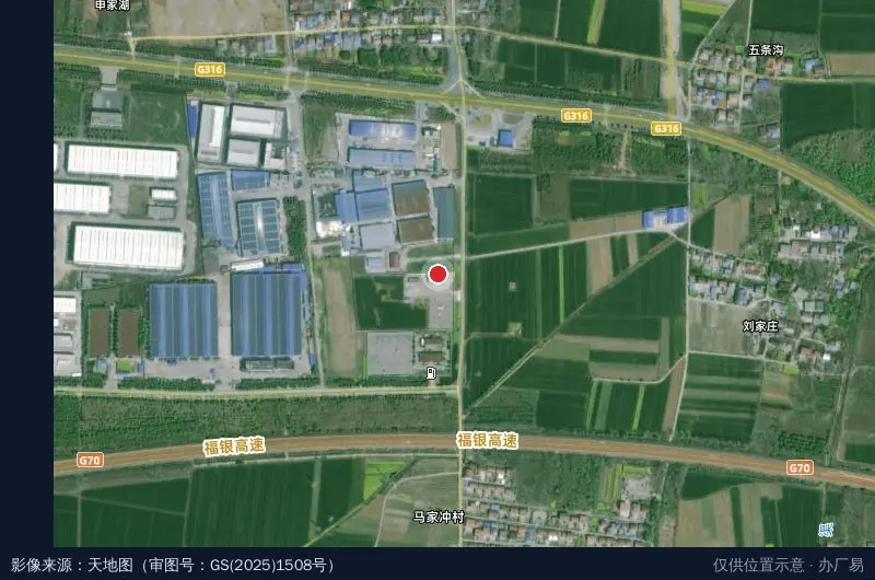 老河口市仙人渡循环经济产业园卫星位置示意图