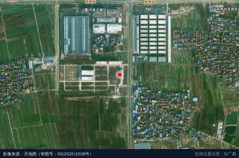 楚商产业园卫星位置示意图