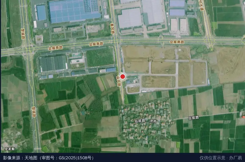 北龙集团新能源新材料产业园配套基础设施项目卫星位置示意图
