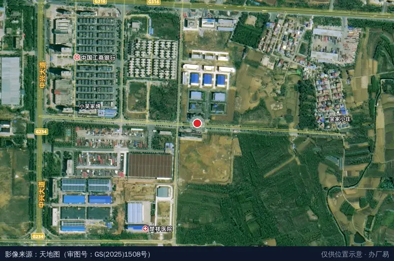 腾械健康产业园卫星位置示意图