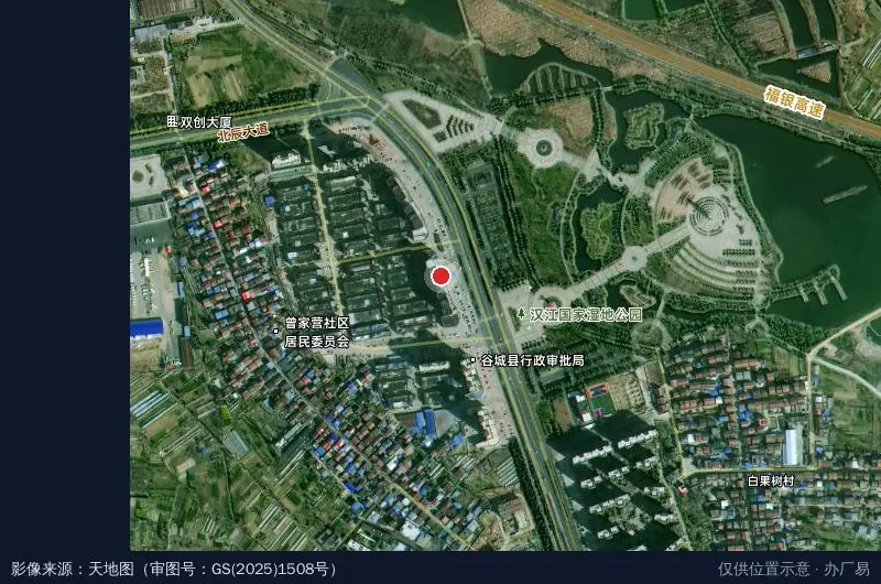 中国有机谷电商产业园卫星位置示意图