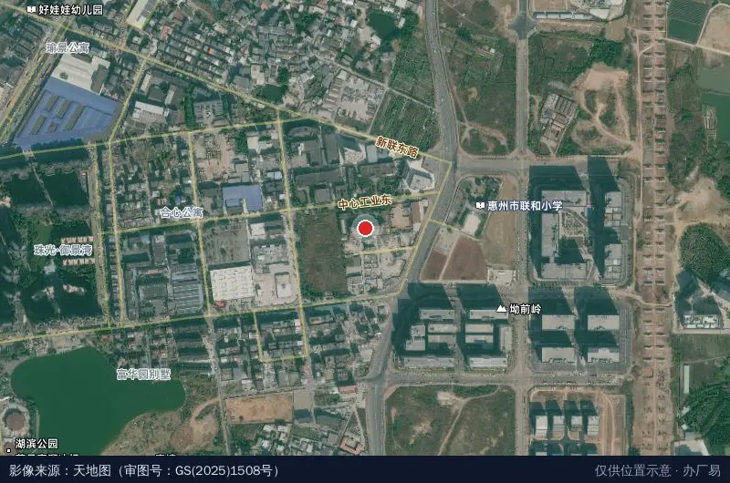 茂森工业园(中心园区)卫星位置示意图