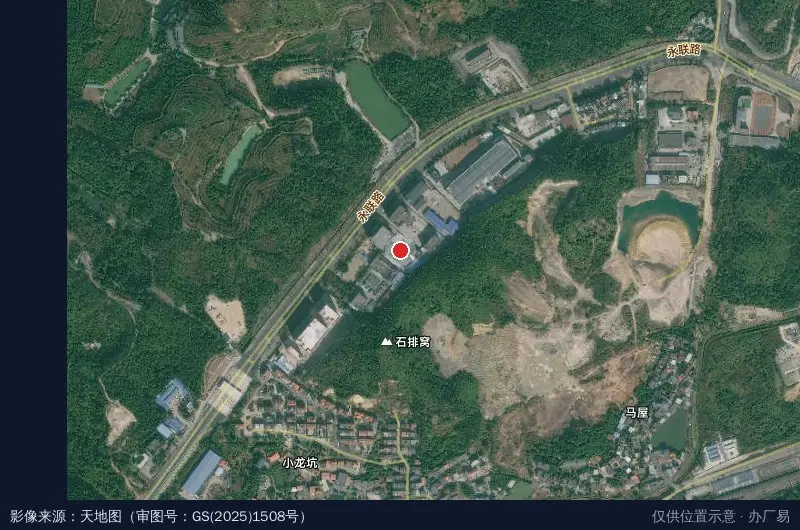惠州立达工业园卫星位置示意图