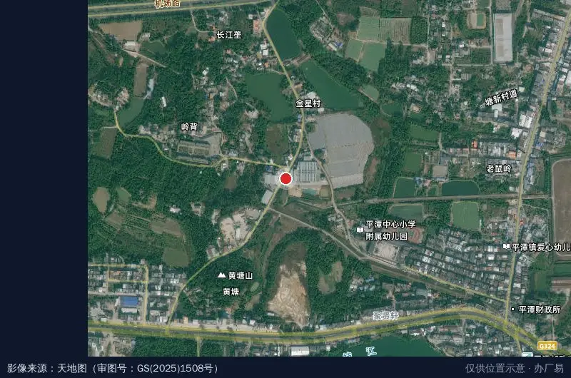 惠众城工业园卫星位置示意图