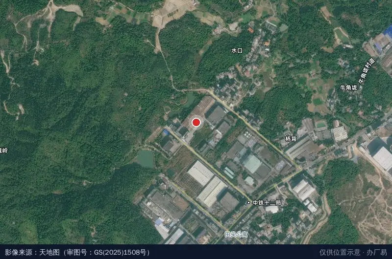伊利莱工业园卫星位置示意图