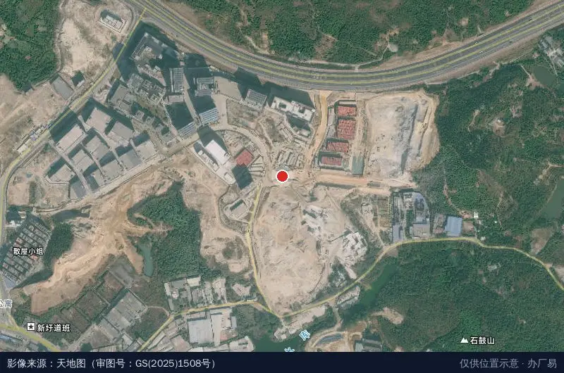 优必能智能科技产业园卫星位置示意图