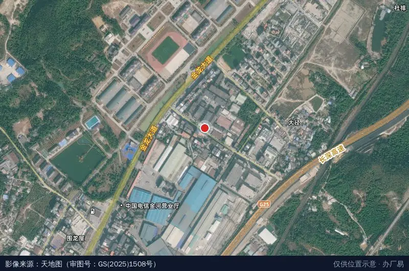 鸿晶科技园卫星位置示意图
