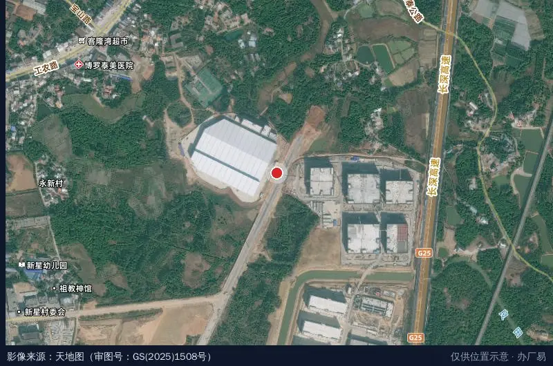 合联晟科技园卫星位置示意图
