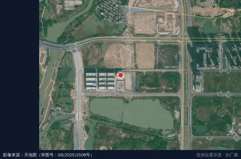 高清显示科技园物业中心卫星位置示意图