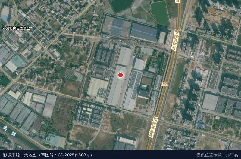 富万物流园卫星位置示意图