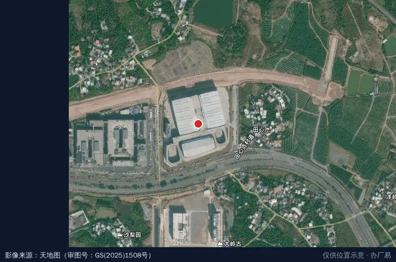 惠州仲恺宝湾物流园卫星位置示意图