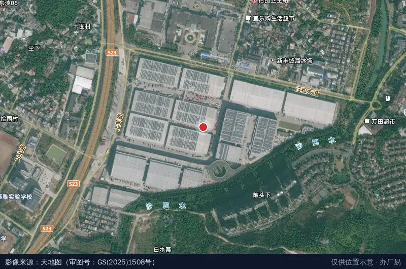 嘉民惠阳产业园卫星位置示意图