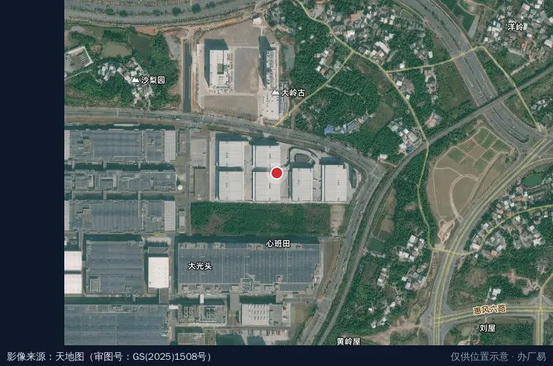 TSI科实汇商物流园区(建设中)卫星位置示意图
