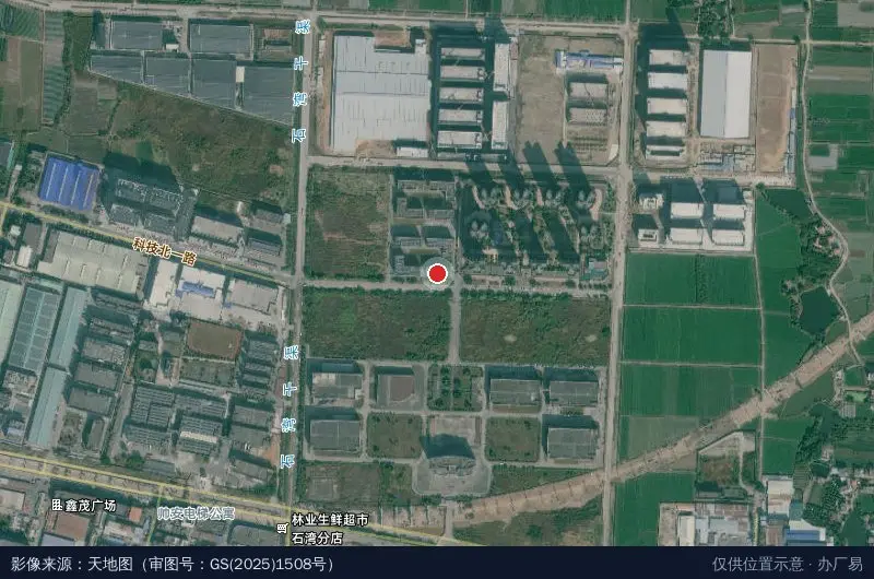 中国全通信息产业园卫星位置示意图