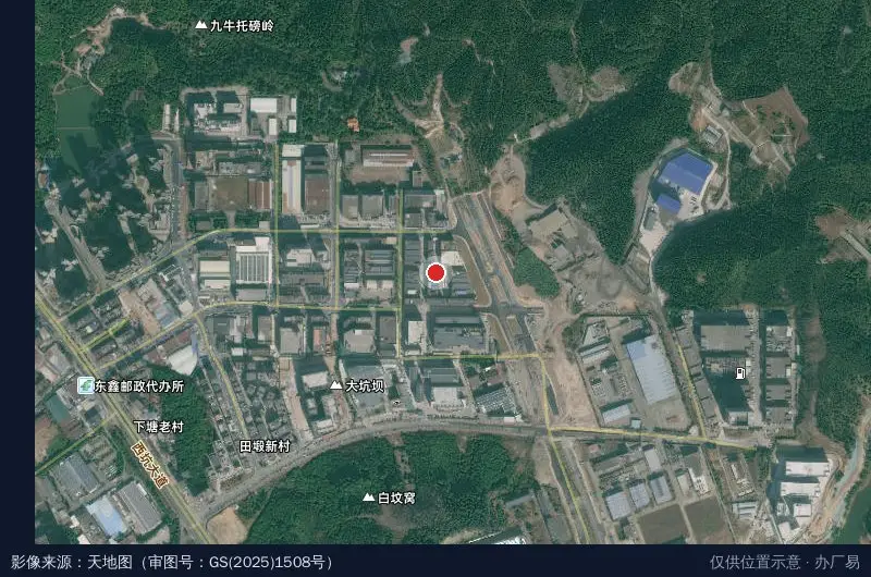 领耀产业园卫星位置示意图