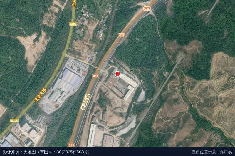 惠州市嘉杰循环经济产业园卫星位置示意图