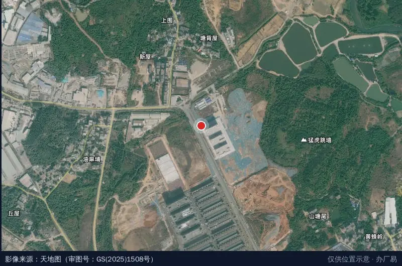 恒发兆庆信息产业园卫星位置示意图