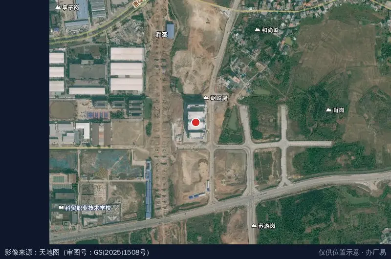 力王高科产业园卫星位置示意图