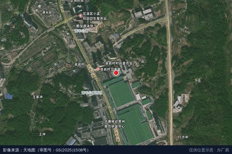 AI应用创新中心卫星位置示意图