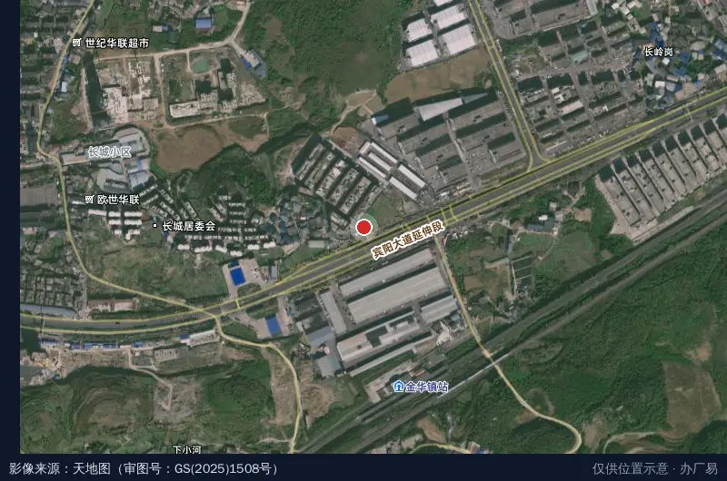 贵州贵阳(观山湖)现代种业产业园卫星位置示意图