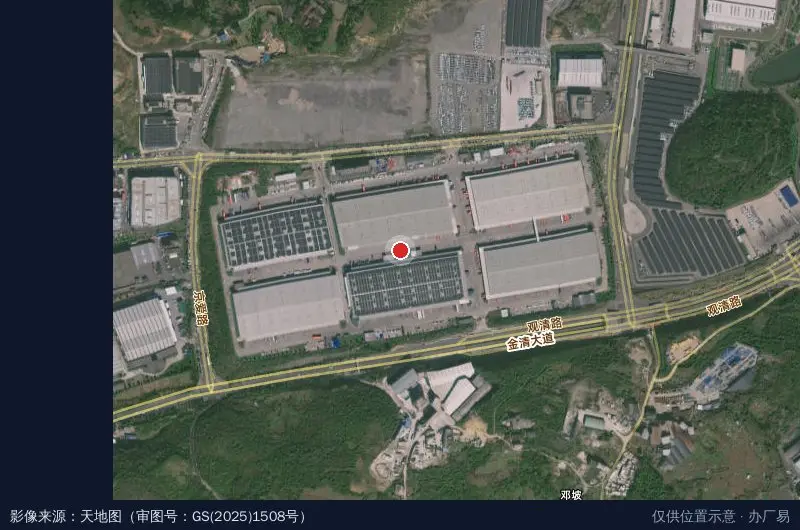 京东亚洲一号贵阳智能产业园卫星位置示意图
