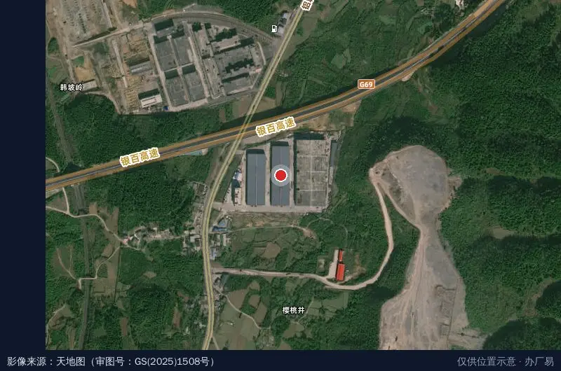 天坡实业产业园卫星位置示意图
