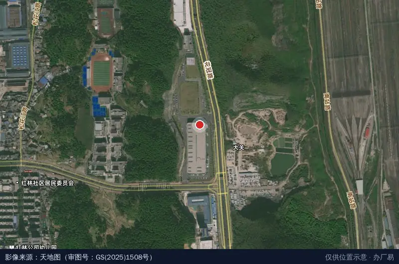 贵阳浪潮大数据产业园卫星位置示意图