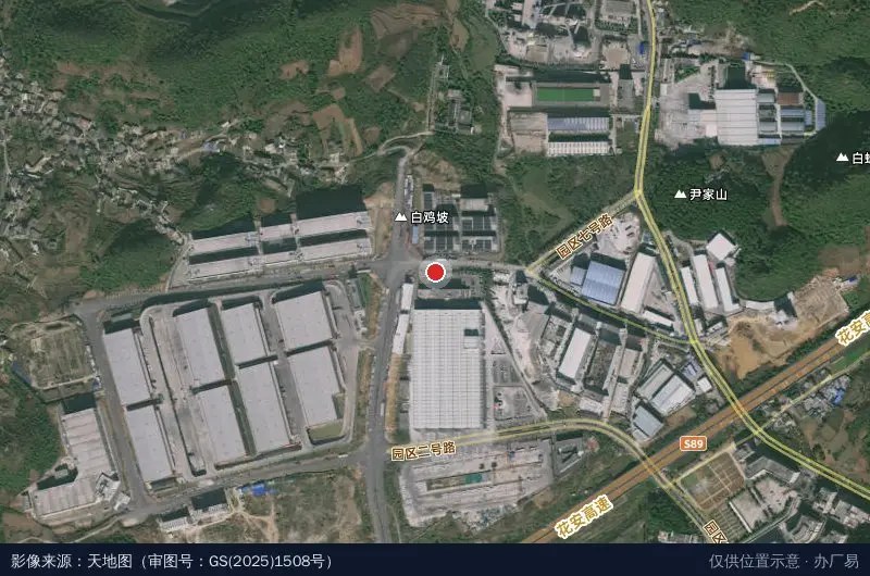 中建科技贵州绿色建筑产业园卫星位置示意图