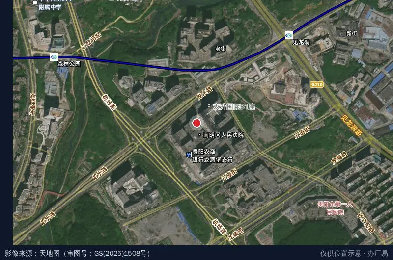 贵州双龙航空港经济区卫星位置示意图