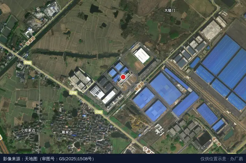 江苏广兴集团产业园卫星位置示意图