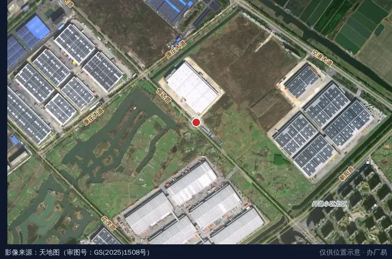 恒伟智慧物流园卫星位置示意图