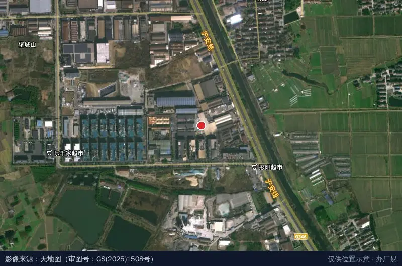 丹阳市埤城电镀工业园晶品涂装卫星位置示意图