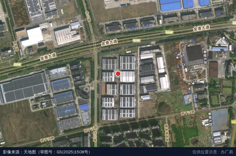 中新智地(镇江)智能制造产业园(建设中)卫星位置示意图
