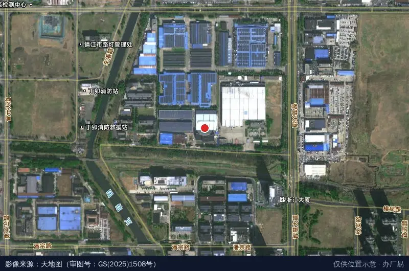 领德工业园卫星位置示意图