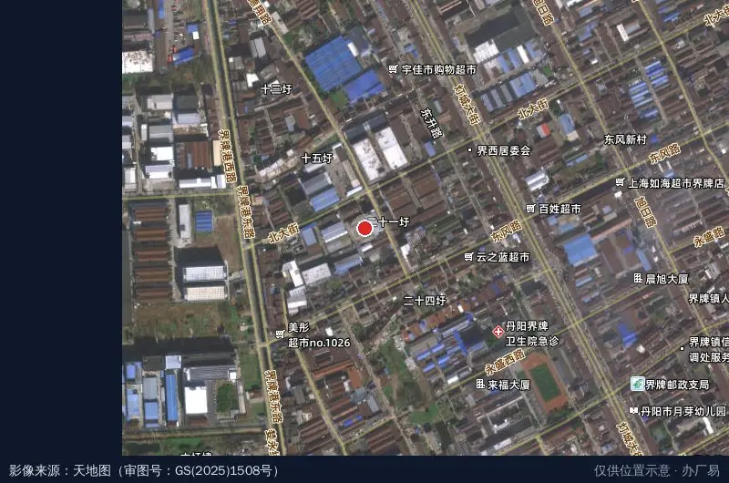 邦德汽配产业园卫星位置示意图